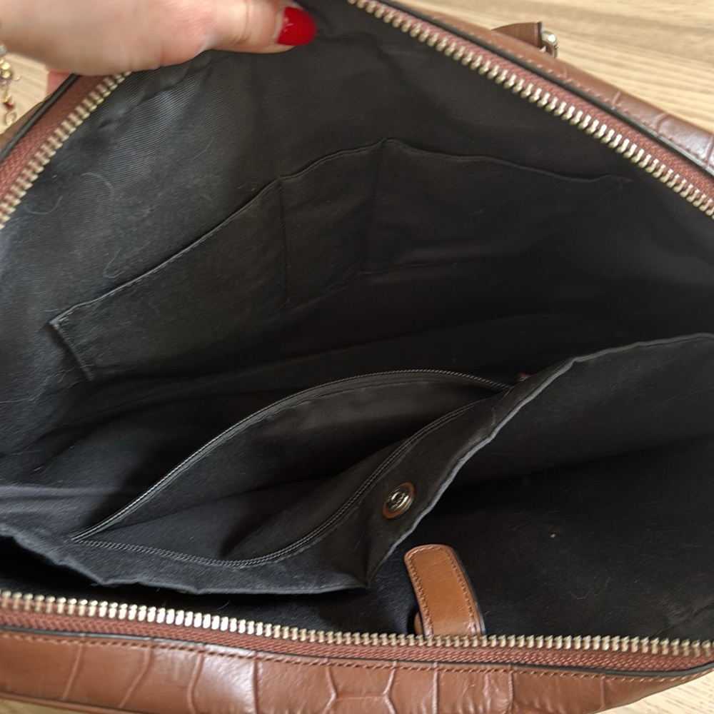 Coach leather laptop and business bag - Picture 10 of 14